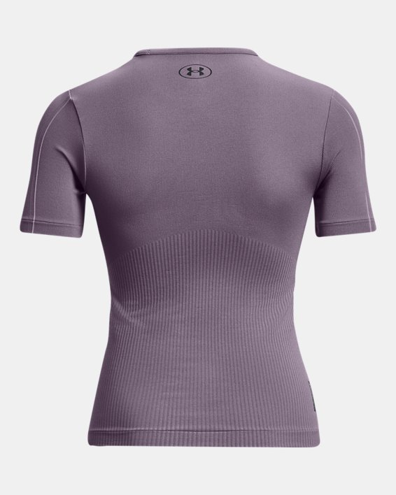 Damesshirt UA RUSH™ Seamless met korte mouwen, Purple, pdpMainDesktop image number 5